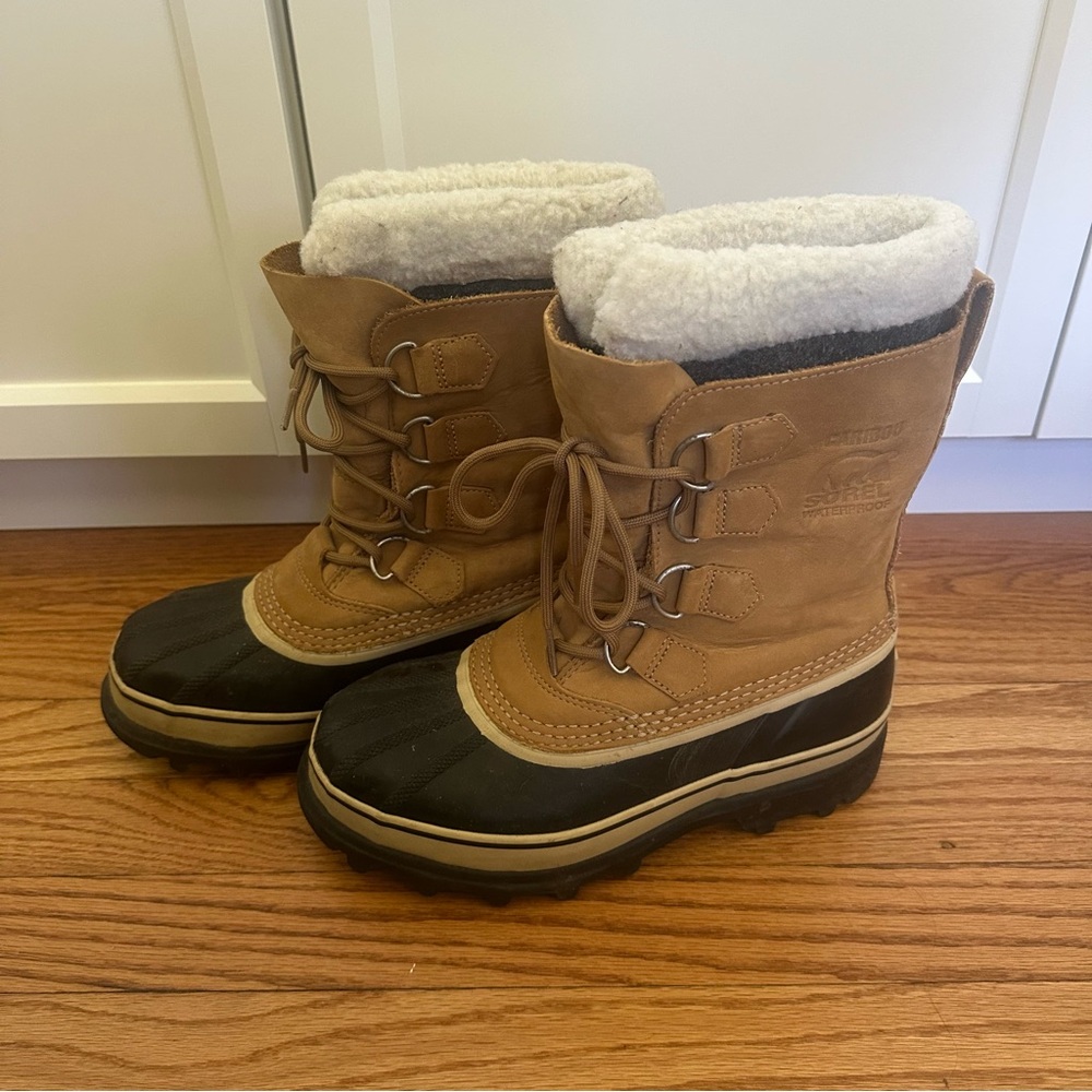 Sorel Caribou winter snow Boots size 7 women’s waterproof brown - Picture 2 of 10